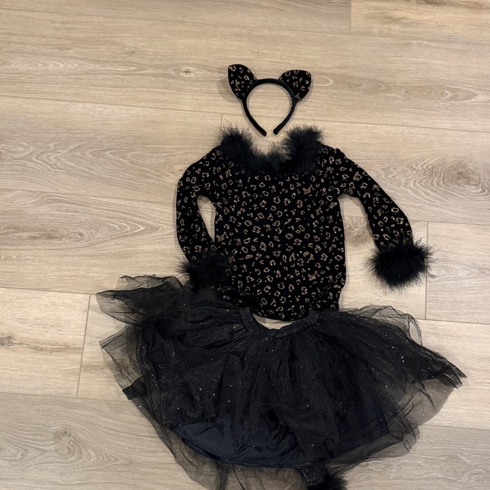 Pottery Barn Kids Leopard Costume with Black Tutu